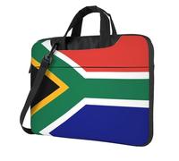 WXCJWD Laptop y tablet con bandera de Sudáfrica, diseño elegante, tela duradera e impermeable, casual de negocios, Black, 15.6 inch