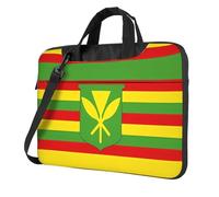 WXCJWD Laptop y tablet con diseño de bandera hawaiana nativa, diseño elegante, tela duradera e impermeable, casual de negocios, Black, 13 inch