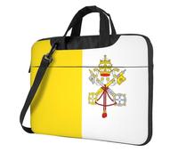 WXCJWD Laptop y tablet con la bandera del Vaticano, diseño elegante, tela duradera e impermeable, casual de negocios, Black, 13 inch