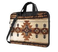 WXCJWD Laptop y tablet con patrones nativos americanos, diseño elegante, tela duradera e impermeable, casual de negocios, Black, 14 inch