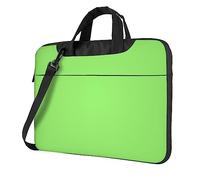 WXCJWD Laptop y tablet de color verde claro, diseño elegante, tela duradera e impermeable, casual de negocios, Black, 15.6 inch