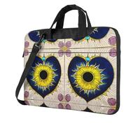 WXCJWD Laptop y tablet de dibujos animados, diseño elegante, tela duradera e impermeable, casual de negocios, Black, 15.6 inch