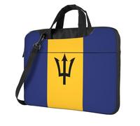 WXCJWD Laptop y tablet de la bandera de Barbados, diseño elegante, tela duradera e impermeable, casual de negocios, Black, 13 inch