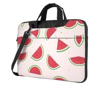 WXCJWD Laptop y tablet de sandía rosa, diseño elegante, tela duradera e impermeable, casual de negocios, Black, 14 inch