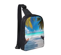 WXCJWD Maldives Scenery - Bolso bandolera para mujeres y hombres, bolso bandolera de moda, casual, con correa de hombro convertible., Vacaciones en Maldivas, Talla única