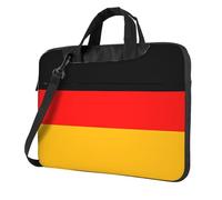 WXCJWD Ordenador portátil y tablet con bandera de Alemania, diseño elegante, tela duradera e impermeable, informal de negocios, Black, 14 inch