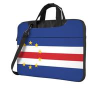 WXCJWD Ordenador portátil y tableta con diseño de bandera de Cabo Verde, tela duradera e impermeable, informal de negocios, Black, 13 inch