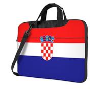 WXCJWD Ordenador portátil y tableta con la bandera de la República de Croacia, diseño elegante, tela duradera e impermeable, informal de negocios, Black, 15.6 inch