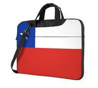 WXCJWD Ordenador portátil y tableta de la bandera de Chile, diseño elegante, tela duradera e impermeable, informal de negocios, Black, 15.6 inch