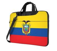 WXCJWD Ordenador portátil y tableta de la bandera de Ecuador, diseño elegante, tela duradera e impermeable, informal de negocios, Black, 15.6 inch