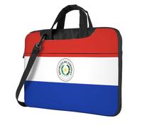 WXCJWD Ordenador portátil y tableta de la bandera de Paraguay, diseño elegante, tela duradera e impermeable, informal de negocios, Black, 15.6 inch