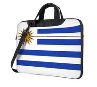 WXCJWD Ordenador portátil y tableta de la bandera de Uruguay, diseño elegante, tela duradera e impermeable, informal de negocios, Black, 14 inch