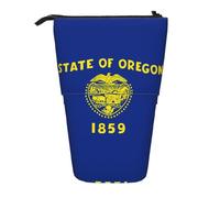 WXCJWD Oregon State Flag Pencil - Estuche telescópico retráctil para lápices portátil y caja de almacenamiento de papelería, adecuado para entornos de oficina