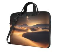 WXCJWD Portátil y tablet Desert Stars, diseño elegante, tela duradera e impermeable, casual de negocios, Black, 15.6 inch