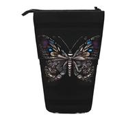 WXCJWD Science Butterfly Pencil - Estuche telescópico retráctil para lápices y artículos de papelería, ideal para entornos de oficina