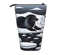 WXCJWD Sellos en lápiz de hielo telescópico, retráctil, bolsa de maquillaje portátil y caja de almacenamiento de papelería, adecuada para entornos de oficina