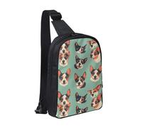 WXCJWD Serious Cat - Bolso bandolera para mujeres y hombres, bolso bandolera de moda, casual, con correa de hombro convertible., Avatares de animales, Talla única