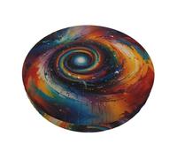 WXCJWD The vortex of art - Fundas de asiento redondas de 13 pulgadas, lavables, elásticas, para sillas de 12 a 14 pulgadas