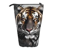 WXCJWD Tiger at Rest - Estuche telescópico retráctil para lápices y caja de almacenamiento de artículos de papelería, adecuado para entornos de oficina