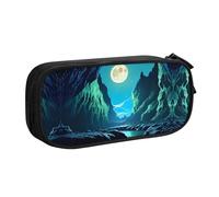WXCJWD Water Moon Cave - Estuche para lápices grande, simple, multifuncional, para oficina