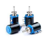 WXD3-12-2W cuerpo corto precisión multigiro potenciómetro alambre bobinado regulador de resistencia reóstato deslizante corto 5 vueltas(WXD3-12-2W 470R(1个))