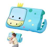 Wxeadu Almohada Infantil, 45 x 27 cm Almohada para Niños, Almohada Niño con Funda, con Memoria, Transpirable y Suave, Almohadas Ergonómica para Niños de 3 a 12 Trae Dulces Sueños (Dinosaurio)