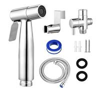 Wxeadu Ducha Bidet para WC, Grifo Bidet para WC, Grifo WCs Higienico Inoxidable, Bidets de mano pulverizador Kit con 1.5m Manguera y Soporte para Baño de Mascotas, Cuidado Personal, Limpieza