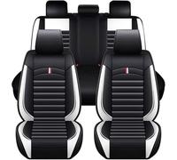 WXEXUDIN 5 Plazas Fundas Asientos Coche Cuero,para Fo-rd Fiesta Mk6 2005-2008 Impermeables Juegos De Cubreasientos Delanteros Y Traseros Interior Accesorios,White