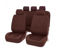 WXEXUDIN Fundas Asientos Coche para BMW 3 Series 320 2013-2018, Juego De Completo Fundas Asientos Coche, Protector De Asiento De Cuero PU Interior Accesorios, Coffee