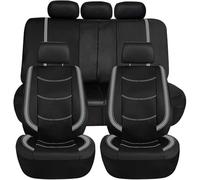 WXEXUDIN Fundas para Asientos De Coche para MG MG3 MG5 MG6 MG7 ZS 2007-2025,Comodidad Impermeable Funda Asiento Coche para Delanteros Y Traseros Interior Accesorios,Grey