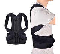 WXF86djl Cinturón corrector de cifosis ajustable, cómodo soporte de hombro for correr, deportes, espalda y cuello, alivio del dolor, soporte espinal(L)