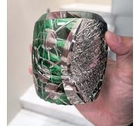 WXFFZ Vasos de whisky Edo Kirikos de cristal japonés Star Rocks de 9.8 onzas, adecuados para vodka escocés, bourbon, licores, cerveza, para noches casuales o celebraciones especiales