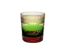 WXFFZ Vasos de whisky Edo Kirikos, vasos de cristal antiguos, alivios 3D, rocas, vidrio de cóctel de bola baja, vasos japoneses para café, vodka, cerveza, jugo, para el hogar, bar, fiesta, 277.8 g