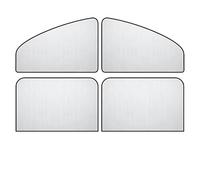 WXGBH Coche Cortinas Parasol para Renault Kangoo Rapid 2021-2024,Tela Recubierta Plata Quita Sol Ventanilla Coche Cortina Visera Coche Boquear lo Rayos UV y el Calor Coche Accesorios