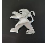 WXGBH Coche Emblema para Peugeot 208 2015-2019,Plástico ABS Logos Emblema Capo Emblema para Maletero Coche Pegatina Coche Calcomania Accesorios de Coche,Silver-A