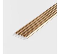 WXGMP 100cm Perfil Plano De Aluminio para Suelos, Tira De Transición Antideslizante Protector De Borde De Escalera Perfil De Borde De Escalera(Wefa Metal,W5cm)