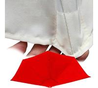 WXGMP Cubierta De Sombrilla De Media De Repuesto 2.7m 5 Varillas Sombrilla Semicircular Toldo De Repuesto Para Jardín Terraza(Red)