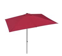 WXGMP Media Sombrilla Para Balcón Sombrilla Rectangular 250x130cm 200x100cm Parasol Para Porche Delantero, Verde/caqui/marrón(Burgundy,200x100cm)