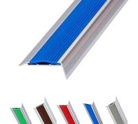 WXGMP Perfil De Borde De Escalera De Metal 50 90 100 120 150cm Tiras De Ajuste De Borde, Protector De Tira De Protección(Blue,120cm/48in)