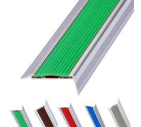 WXGMP Perfil De Borde De Escalera De Metal 50 90 100 120 150cm Tiras De Ajuste De Borde, Protector De Tira De Protección(Green,120cm/48in)