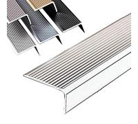 WXGMP Perfil En Ángulo De Aluminio 90cm Perfil Antideslizante Escalera Tira Antideslizante Forma L Protector Escalón 3 4 5 7 10cm De Ancho(Purple-Gold,W100mm/4in)