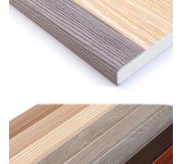 WXGMP Profilé D'angle En Metal Protector De Bordes Autoadhesivo Tira Protectora De Bordes 90cm Profilé De Protection D'angle(Grey Oak,H2xW3.5cm)