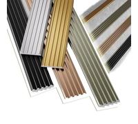 WXGMP Protector De Borde De Escalera Interiores Tira De Separación para Pisos Borde De Estera De Pendiente De Aluminio 40mm 50mm(Wefa Metal,W5cm)