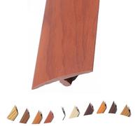 WXGMP T Universal Listones De Umbral Tira De Transición PVC Fácil De Cortar Listón De Cobertura Para El Suelo Listón De Unión De Huecos(Mahogany)