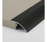 WXGMP Tiras De Transición De Piso Aluminio Reductor De Umbral Para Tablones Laminados Azulejos Perfil De Transición Para Suelo Con Desnivel(Black,120cm/47in)