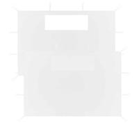 WXGTBKPR Juego de 2 paneles laterales con ventanas, 4,1 x 2,1 m, color | Disfruta sin insectos, tejido de poliéster resistente, inserciones de PVC translúcido