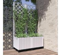 WXGTBKPR Macetero con enrejado, jardinera para plantas trepadoras | Polipropileno robusto, ideal para enrejados, diseño ligero, para jardín y terraza