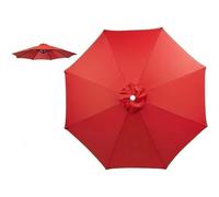 WXGZSKLV Sun Shade Umbrella Replacement Canopy For 6/8 Ribs, Outdoor Patio 6.5 7.5 8 9 10 11.5 Ft Replacement Top Cover, Table Market Yard Parasol Top UV Protection Waterproof(Bright Red)