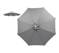 WXGZSKLV Sun Shade Umbrella Replacement Canopy For 6/8 Ribs, Outdoor Patio 6.5 7.5 8 9 10 11.5 Ft Replacement Top Cover, Table Market Yard Parasol Top UV Protection Waterproof(Gray)