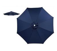WXGZSKLV Sun Shade Umbrella Replacement Canopy For 6/8 Ribs, Outdoor Patio 6.5 7.5 8 9 10 11.5 Ft Replacement Top Cover, Table Market Yard Parasol Top UV Protection Waterproof(Navy Blue)